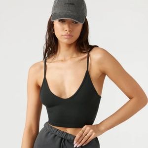 Joah Brown Strappy Crop Tank xs/s